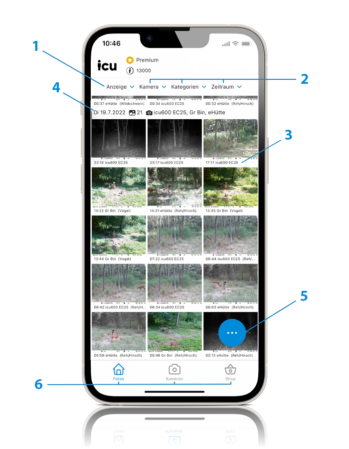 icuapp - Panoramica delle foto